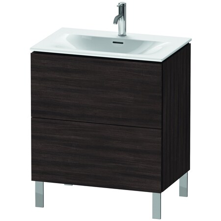 Duravit L-Cube Floor Standing Vanity Unit Chestnut Dark LC659605353